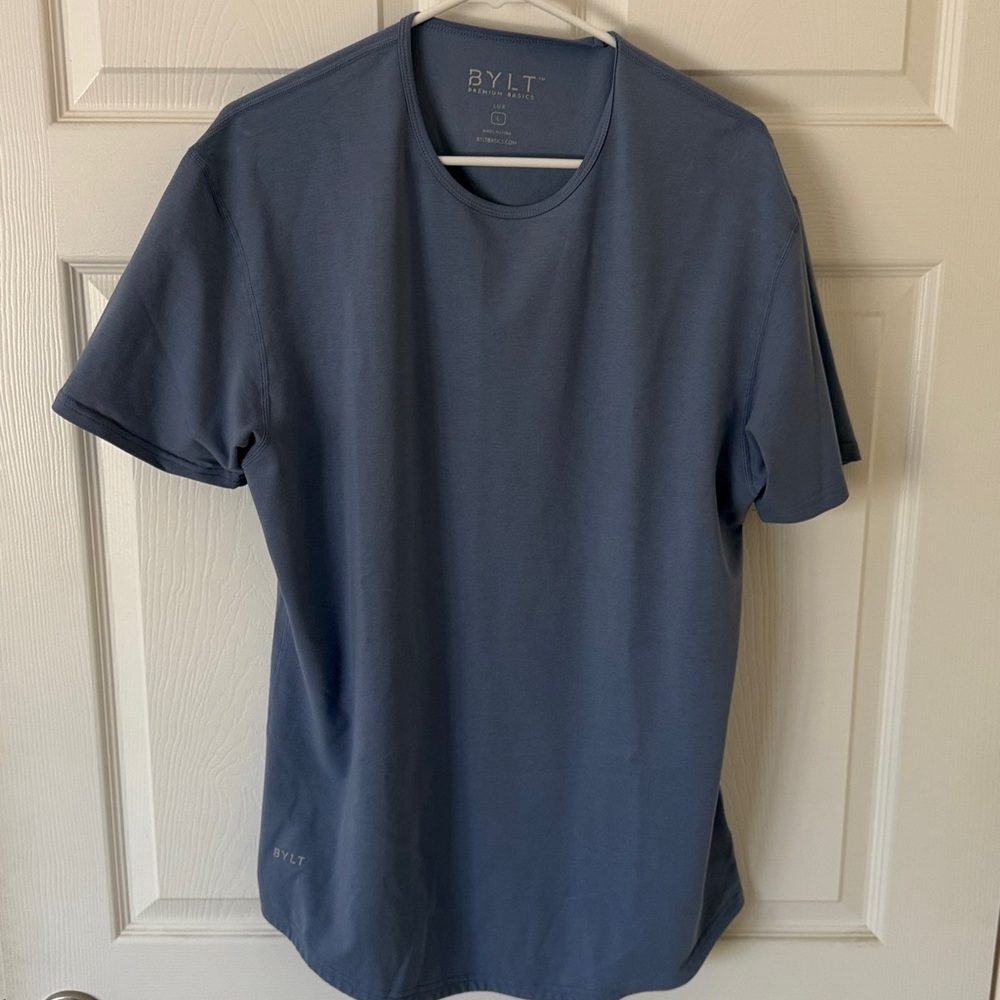 Men’s BYLT Crew Neck T-Shirt - Slate Blue